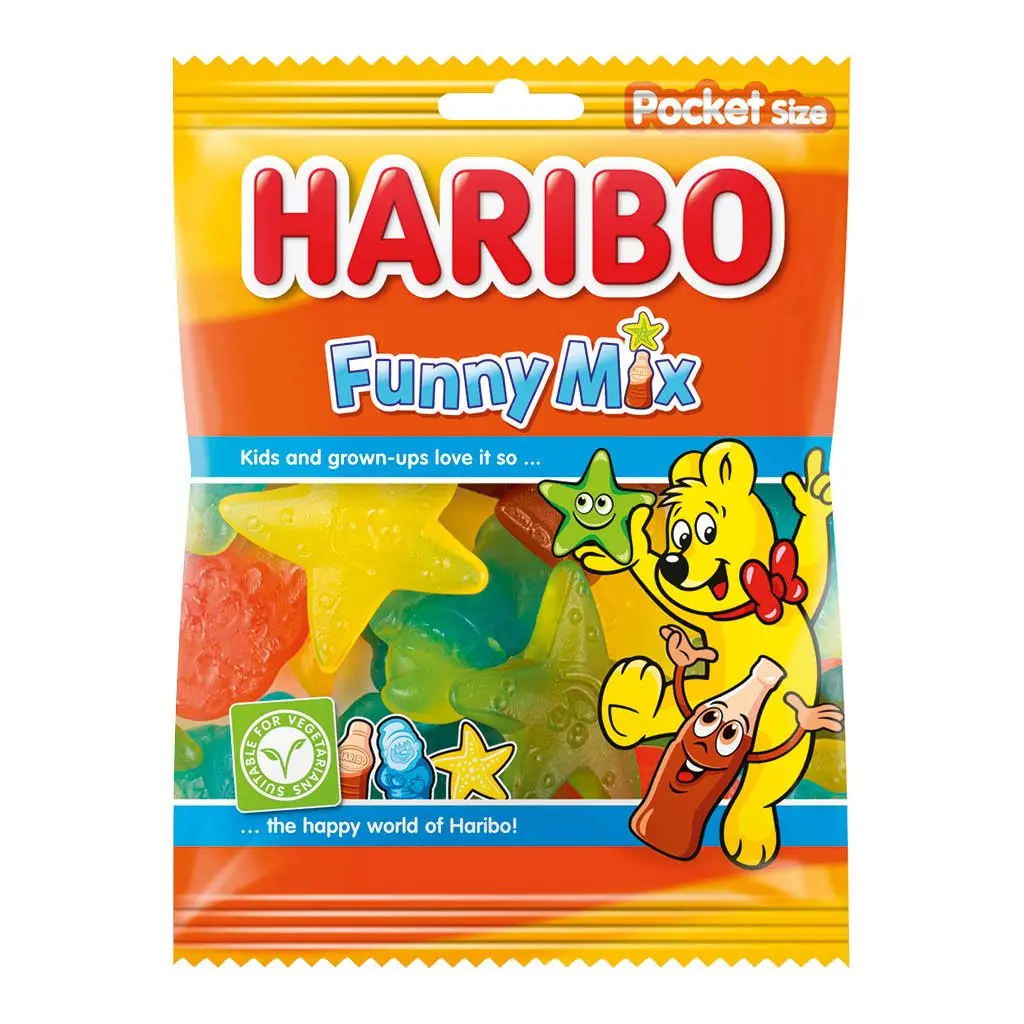 [006078] HARIBO FUNNY MIX 28X70GR